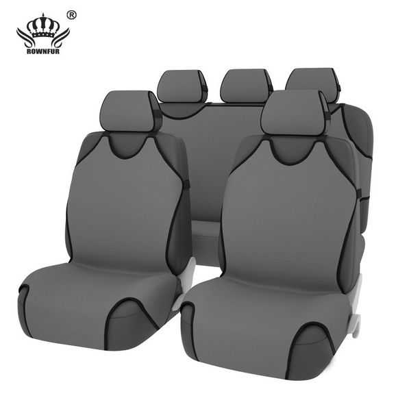 Rownfur Car Seat Cover Creative Simplicity T Shirt Design Polyester Rownfur 2pcs Car Seat Cover Creative Simplicity T Shirt Design Polyester Covers Universal Protects Seats