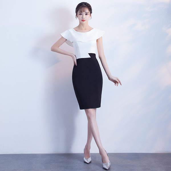 abiti eleganti bianco e nero