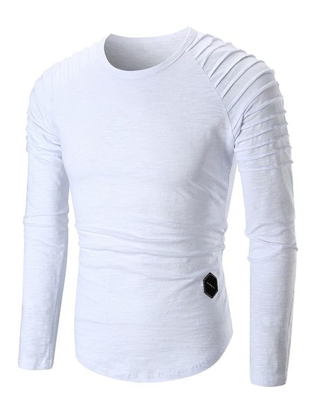 

applique raglan sleeve solid color 2018 summer new arrival 100% cotton men fashion tees simple style tshirt, White;black