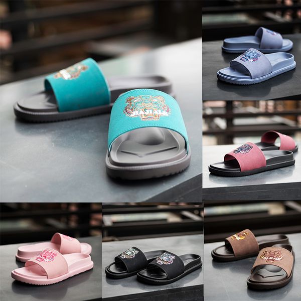 

new europe tiger head sandals brand fashion mensstriped sandals causal non-slip summer huaraches slippers flip flops slipper quality, Black