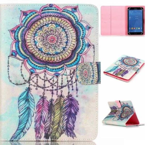 

DreamCatcher Owl PU Leather Wallet Flip Stand Protective Cases For 7inch 8inch Universal Tablet Case for Samsung Apple Asus Lenovo Tablet