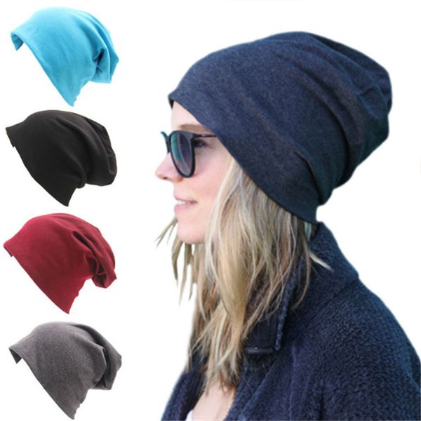 

20colors knitted cotton hats winter warm ski crochet hat slouch punk women men cotton skullies blends beanie caps jle166, Yellow