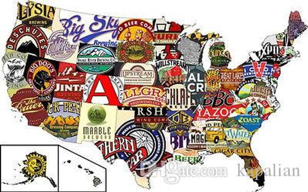 

Free Shipping American Craft Beer Pub Crawl High Quality Art Posters Print Photo paper 16 24 36 47 inches