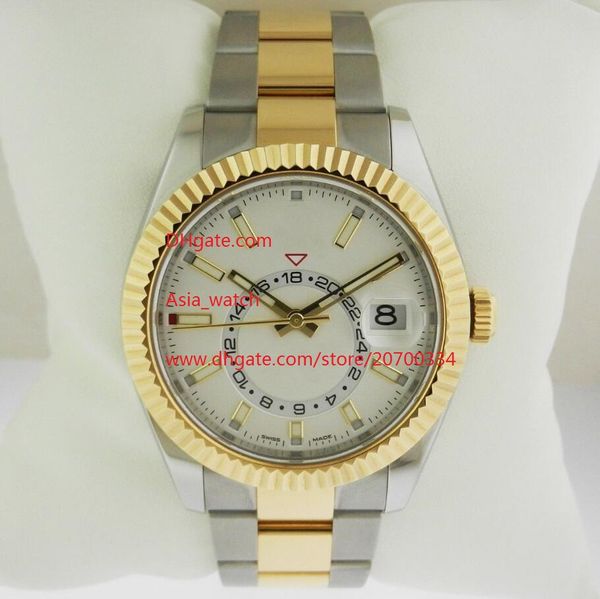 

новый стиль роскошные часы модель 326933 новое издание белый циферблат 41 мм автоматическая мода мужские часы наручные часы, Slivery;brown