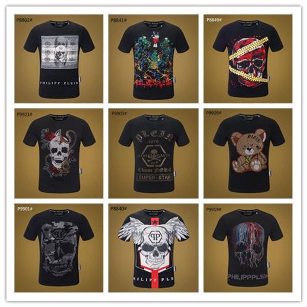 

Black O-Neck tee 2018 New Fashion Chest embroidery Wolf Men T shirt Short Sleeve Casual t-shirt Hipster Fractal Pattern tees Cool Tops #9010