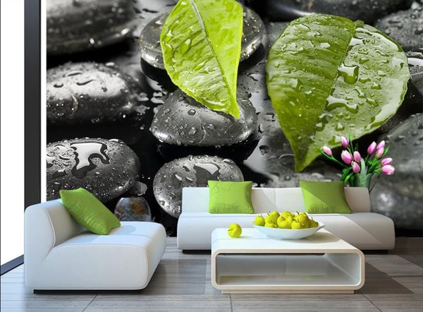 

custom p wallpaper ktv original rain stone leaves 3d tv background wall 3d wallpaper mural wall painting