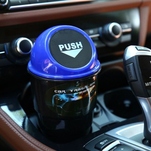

home deskcar convenient mini auto car home trash can garbage ash can cup dustbin