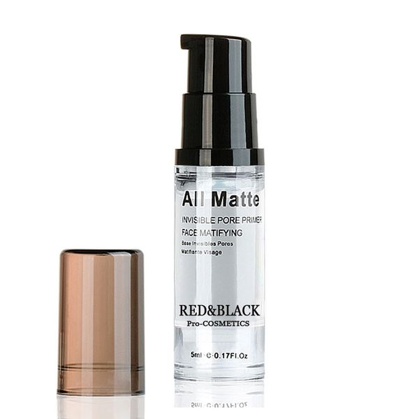 

factory direct face base primer makeup liquid matte make up fine lines oil-control facial cream brighten foundation primer 5ml red&black