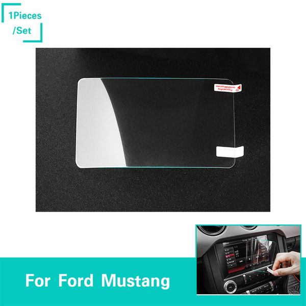 Car Navigation Screen Protective Film Decoration Stickers Abs For Ford Mustang 2015 2016 Auto Styling Interior Accessories Vehicle Interior Design