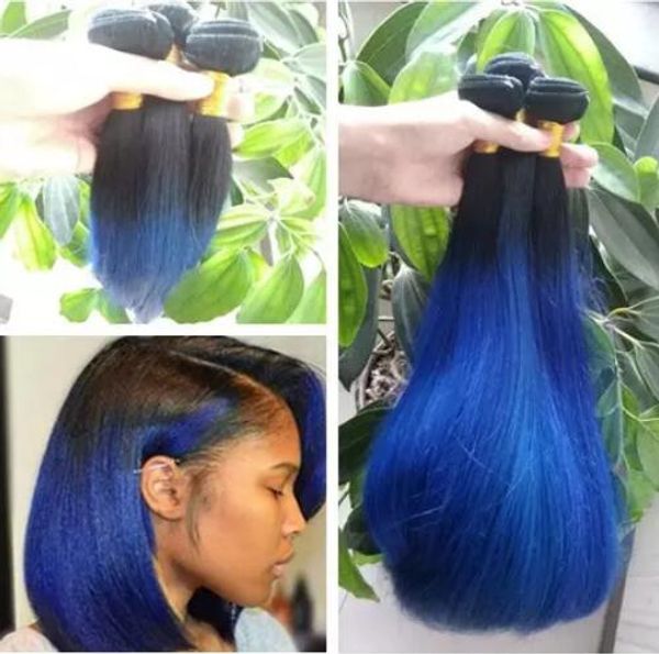 Malaysian Straight Ombre Hair Extensions 100g Top Quality No