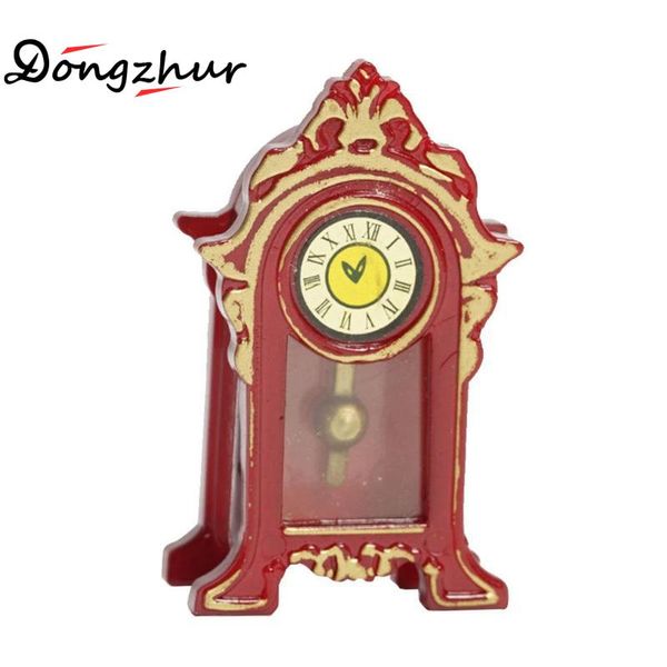 

dongzhur dollhouse miniatures 1:12 accessories vintage mini clock suitable for fireplace of the cabinet doll house furniture
