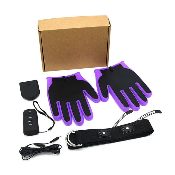 

2020 electric shock gloves therapy massager gloves conductive gloves for electrode pain treatment electro toys for women