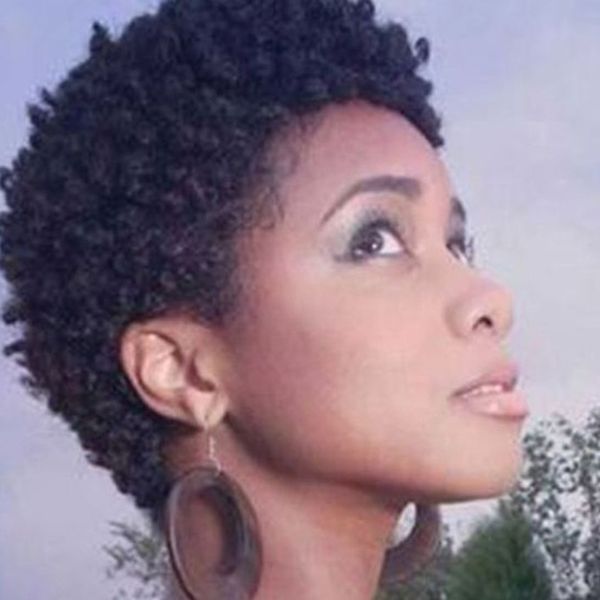 New Arriving 8a Brazilian Hair African Ameri Short Kinky Curly