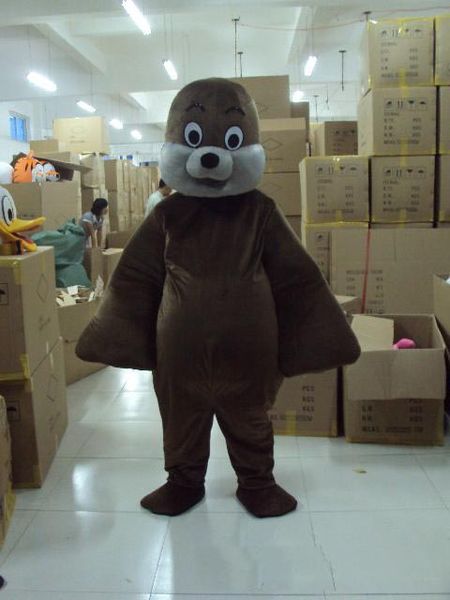 

2018 sea lions mascot costumes birthday kids sea animal xmas theme anime costumes carnival fancy dress mascotte, Red;yellow