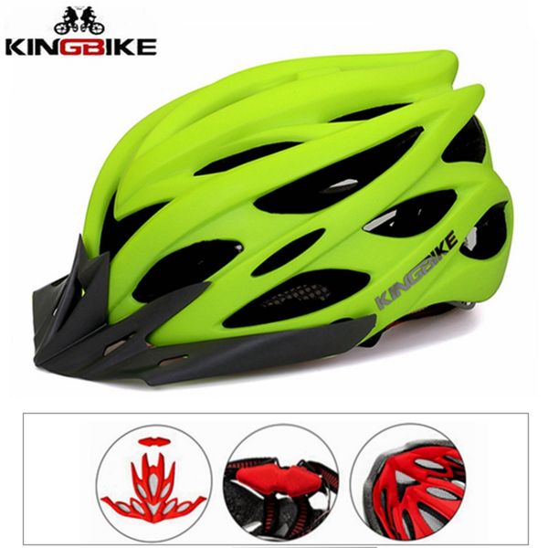 

kingbike ultralight bicycle helmet men's size 56-60cm casque velo mtb road bike helmet integrally-molded j-652 capacete ciclismo