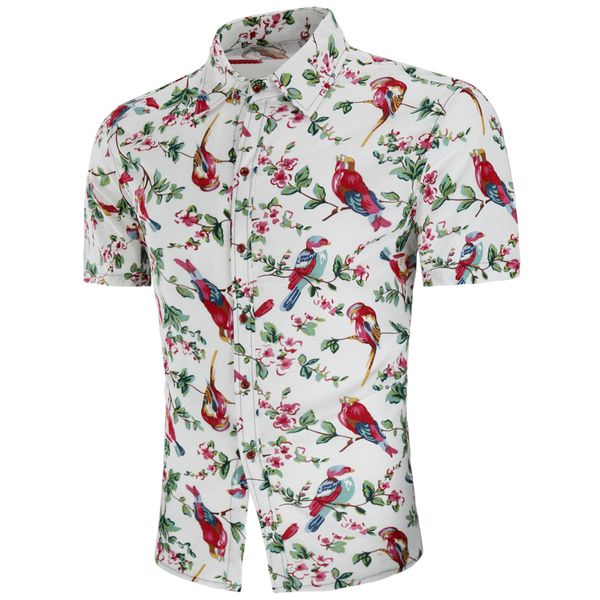 

fashionable summer new summer new men short-sleeved shirt linen shirt leisure and comfortable money, White;black