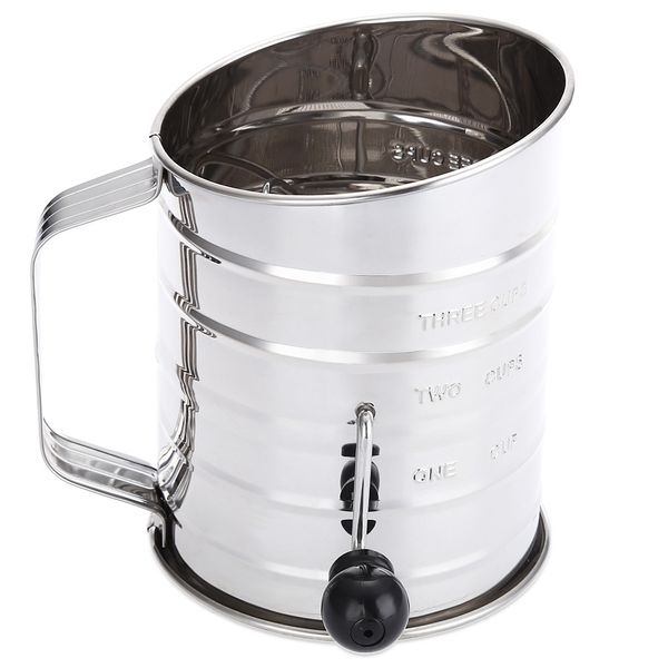 

stainless steel sieve cup powder flour mesh baking tool sifting makes the flour finer and more delicate