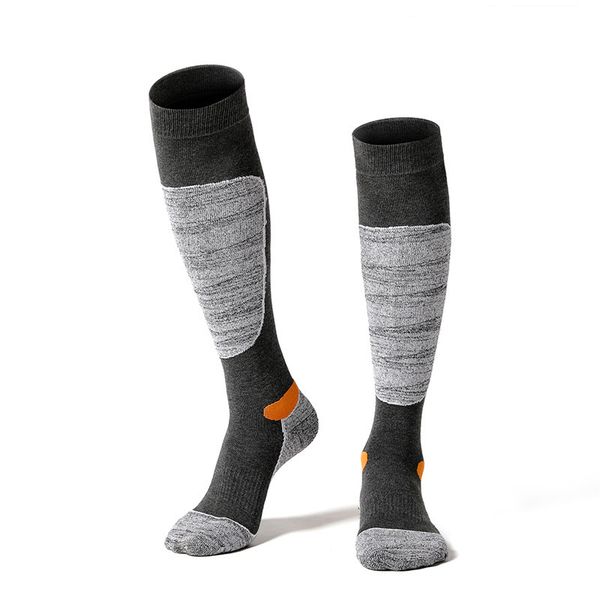 

3 pairs/lot men outdoor hiking socks thick cotton warm winter socks calcetines ciclismo male sports towel cycling sock eu 39-43, Black