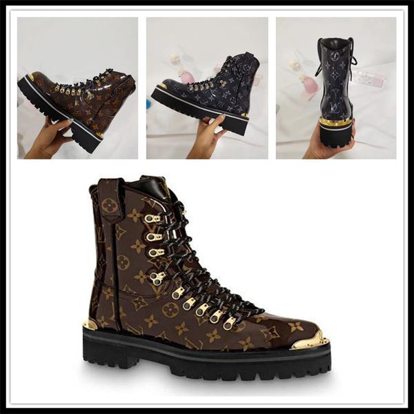 

18ss luxury designer ladies short boots luxury ladies work bootss ladies casual boots autumn and winter fashion short boots size 35-45, Black