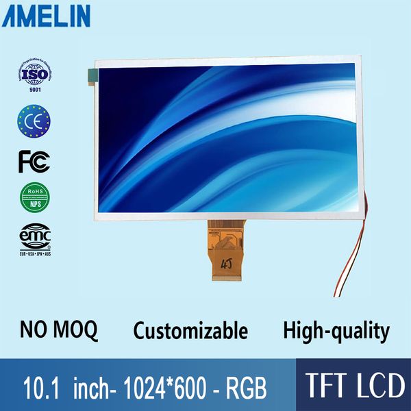 TFT-LCD-Modul mit 10,1 Zoll Auflösung (1024 * 600) und RGB-Schnittstelle für Himbeer-Pi