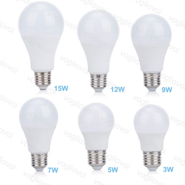 

Светодиодные лампы AC110V 220V 240V 3W 5W 7W 9W 12W 15W 18W алюминиевый пластик SMD2835 PC крышка белый