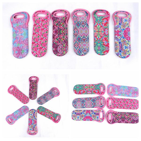 

Lilly wine bottle ca e neoprene wine bottle cooler bag coral printing wine bottle holder leeve bar tool ooa5367
