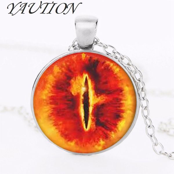 

movie necklace the hobbit with long chain 1pcs/lot bronze silver glass pendant locket iron womens steampunk fashion charms gift