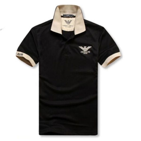 

mens polo shirts 2019 summer loose tees short sleeve embroidery polos tees luxury tshirt plus-size m-2xl, White;black