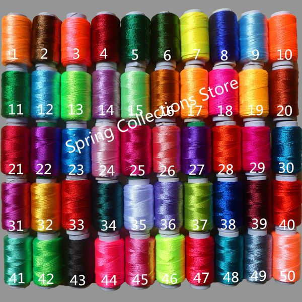 

dia.0.5mm 200m/pcs50pcs/lot 12g/pcs multicolor ice silk sewing embroidery cross stitch silk threads embroidery line for handmade, Black;white