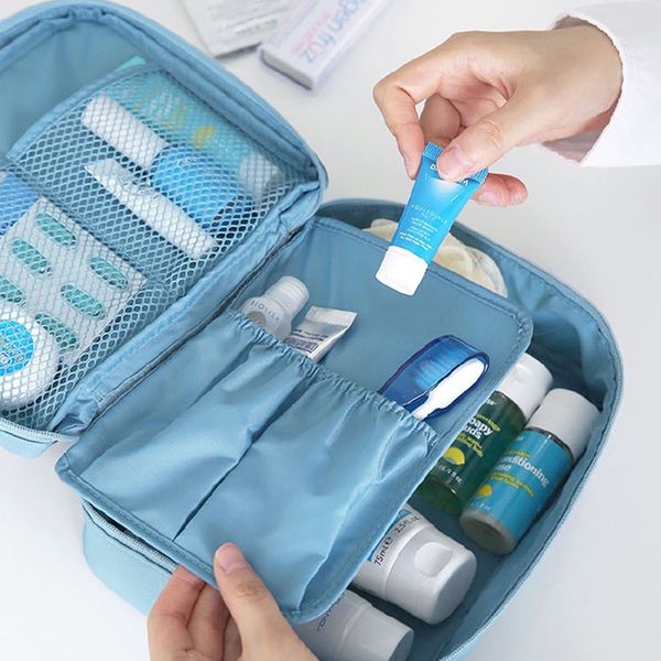 

ms. cosmetic bag solid color home high-capacity nylon portable wash bag business travel waterproof lady cosmetic