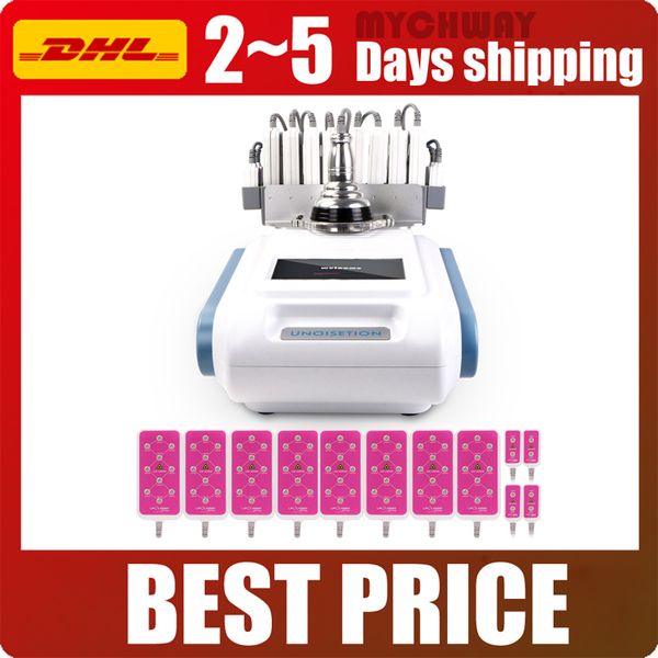

multifuctional beauty salon machine 10 pads diode laser slimming cavitation rf skin care fat burning equipment