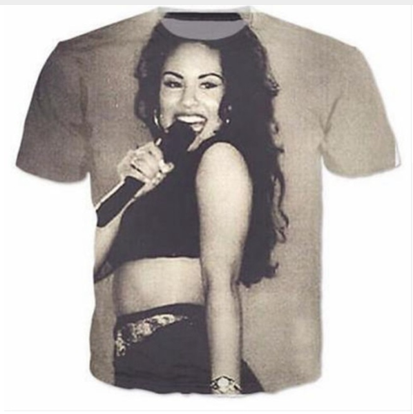 

wholesale-fashion mens/womens summer style selena is bae funny 3d print casual t-shirt dxr0098, White;black