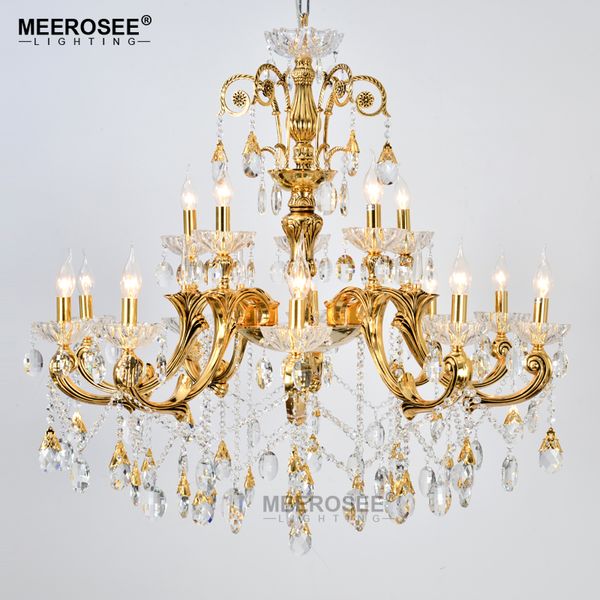 Large Foyer Modern Chandelier Candle Crystal Chandelier Fixture