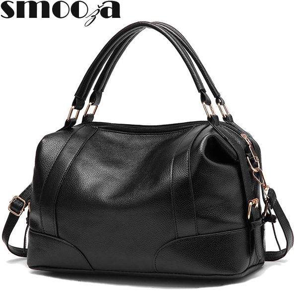 

smooza women's handbags 2018 ladies hand bags solid purses and shoulder crossbody bags for women designer dropshipping