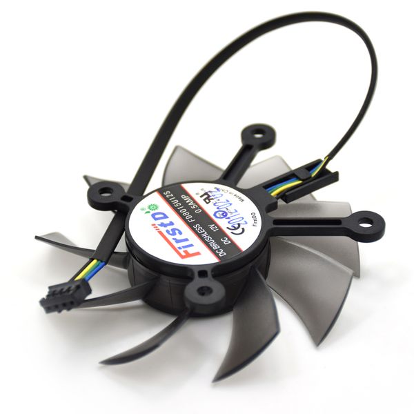 

New Firstd FD8015U12S 75MM 12V 0.5AMP 4Pin Cooling Fan For ASUS GTX 650 GT740 650Ti EAH6770 7750 Graphics Card Cooler Fans