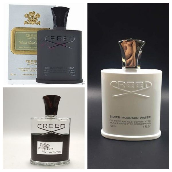 

in stock men cologne creed aventus / creed green irish tweed /creed sliver mountain liquid perfume fragance stay long-period ing