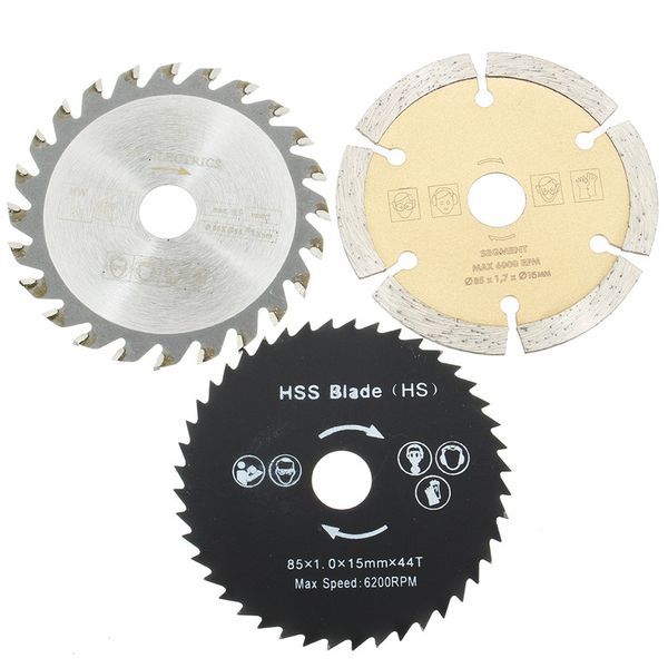 

85 мм дисковые пилы HSS / TCT деревообработка роторный инструмент режущие диски оправ