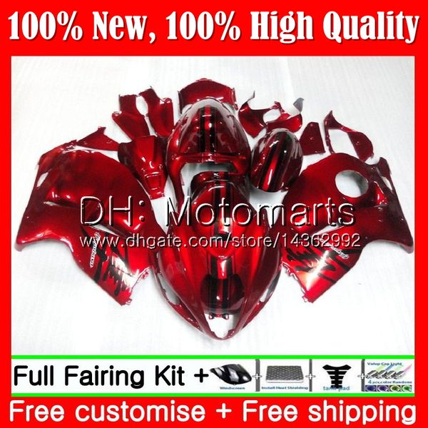 

black red body for suzuki hayabusa gsxr1300 96 07 1996 1997 1998 56mt21 gsxr 1300 gsxr-1300 gsx r1300 1999 2000 2001 fairing bodywork