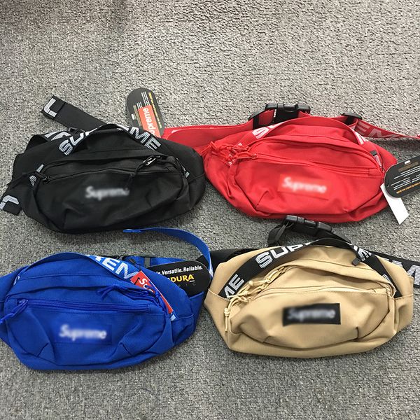 

sup 18ss waist bag 44th fanny pack fashion men canvas messenger bags shoulder bag high quality