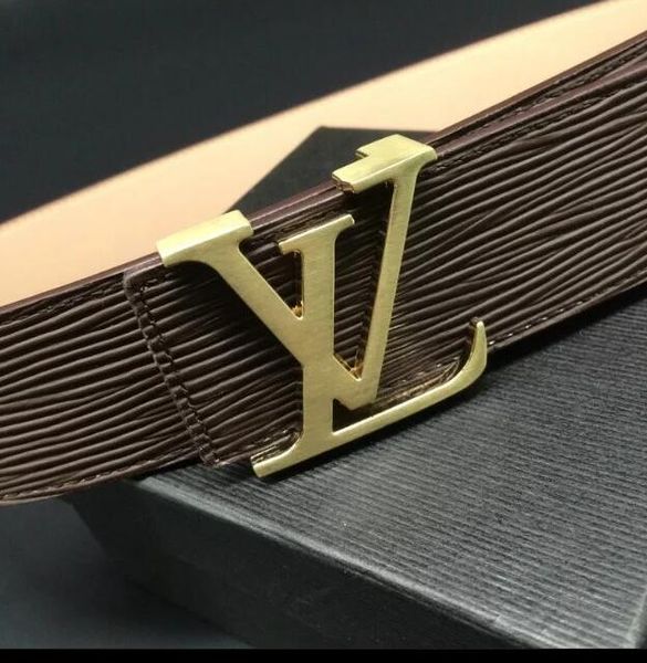 

Brand belt Fashion brand belt leather designer luxury high quality water ripple clip men's and women's luxury belt