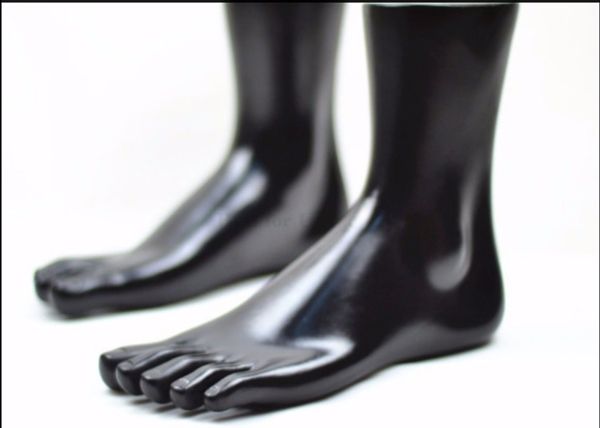 

fashion new black color plastic manikin foot mannequin on promotion, Khaki