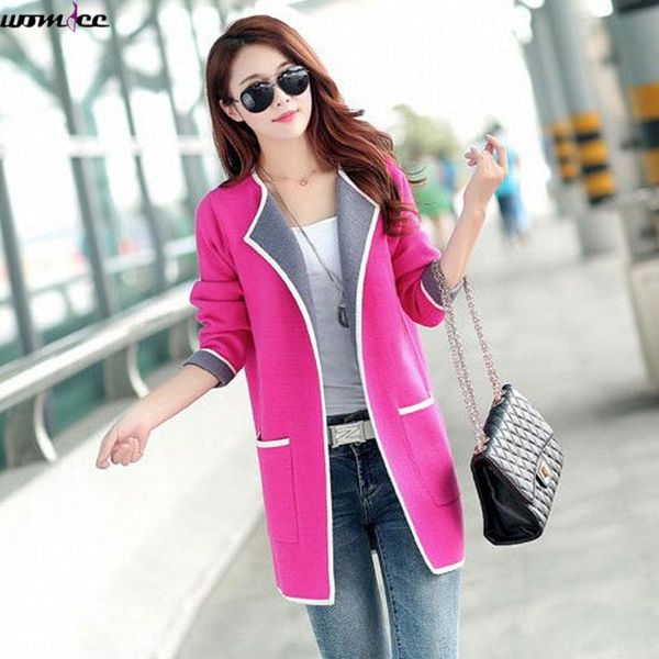 

2017 new autumn cardigan sweater patchwork sweater jacket full sleeve open stich pockets cardigan plus size 4xl, White;black