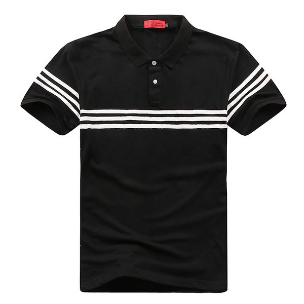 

men shirt plus size 10xl 9xl 8xl 7xl 6xl 5xl short sleeve business casual stripe shirts male shirt cotton, White;black