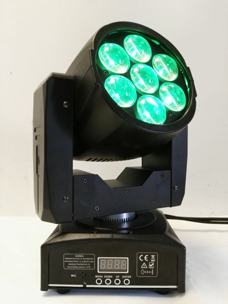 

95 вт светодиодные огни театра 7*15вт мыть зум движущихся головного света для dj событие светодиодные фонари