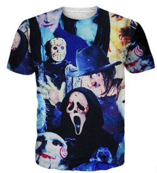 

chainsaw killer movie men's casual t-shirt short sleeves, Gray;blue