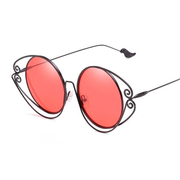 

oversized round sunglasses women brand designer vintage retro sunglass female sun glasses for women sunglass w23, White;black