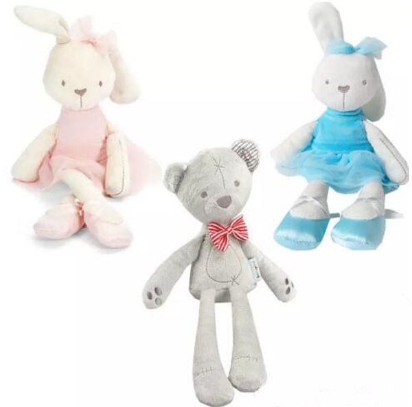 

10 Стиль 42 см дети Пасхальный Кролик медведь плюшевые игрушки Детские белый и беже