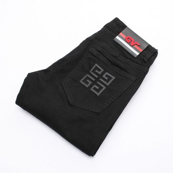 

Men black de igner jean lim feet micro ela tic jean male 8916