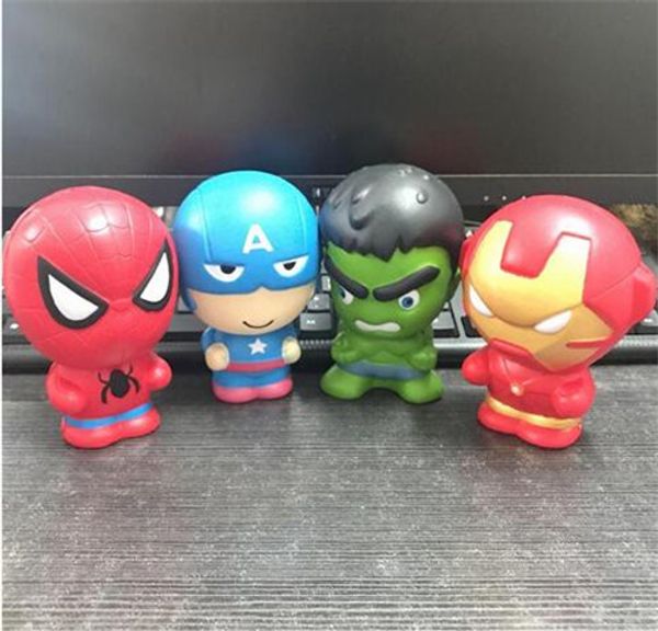 

Squi hy cartoon avenger marvel hero toy queeze low ri ing iron man piderman captain america qui hy toy for kid