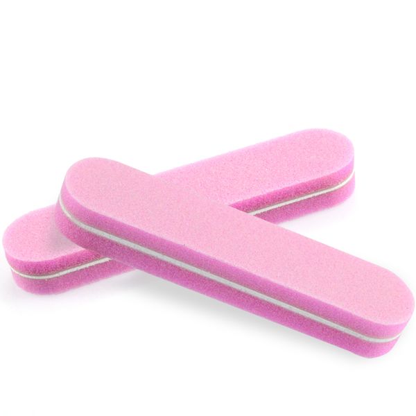 

1pcs mini pink sponge nail file buffer double side straight sanding block for polishing grindin nail art tools sa314-1